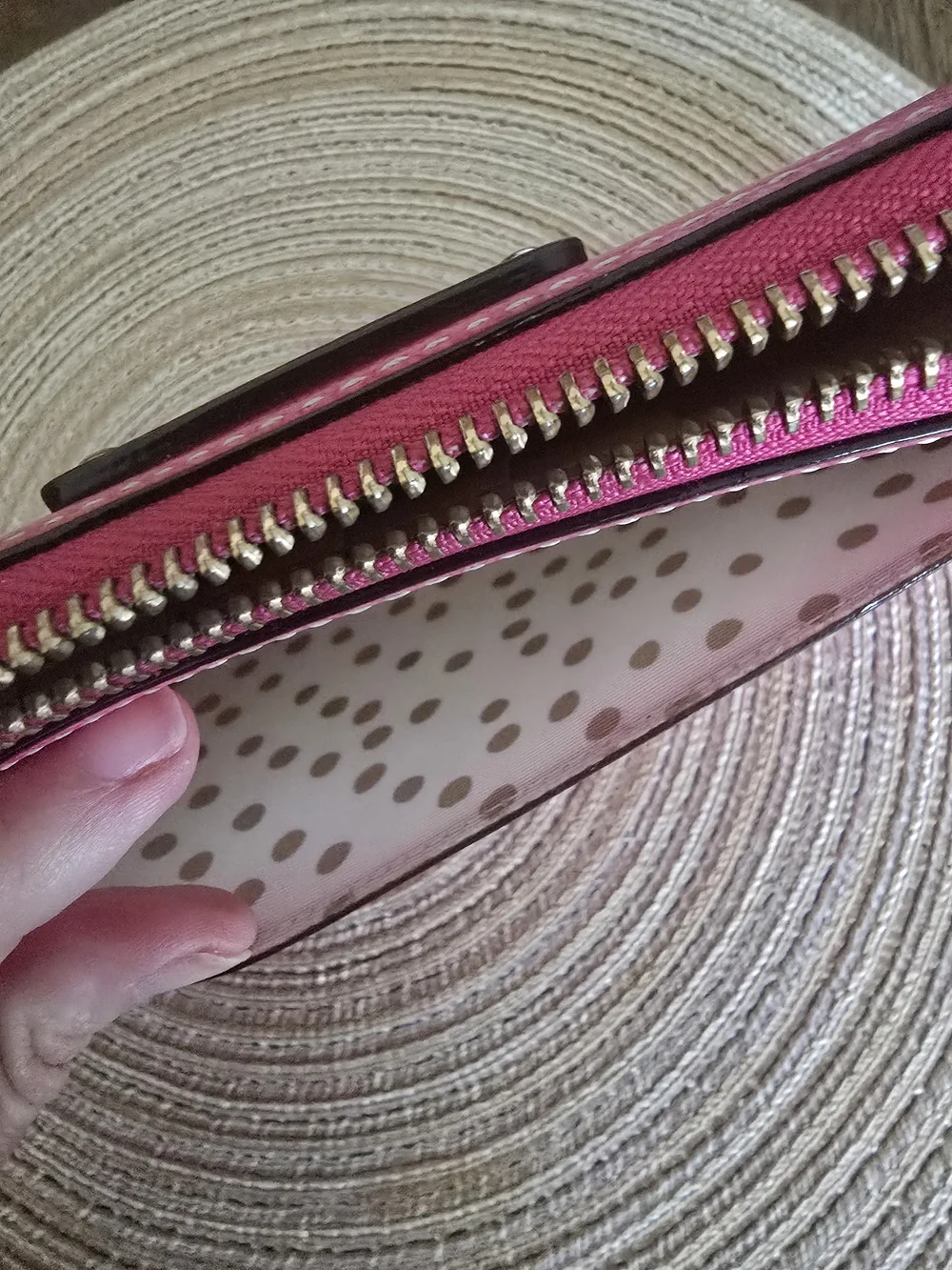 Kate Spade Wellesley Neda Leather Travel Wallet Organizer Pink EUC